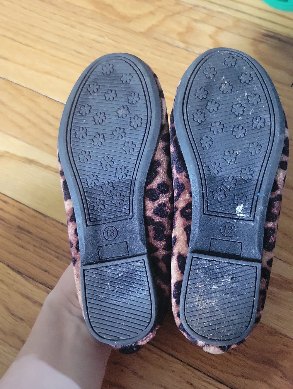 Sonoma Leopard Print Flats, Size 13 Girls